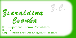 zseraldina csonka business card